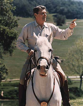 Reagan on Horseback